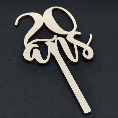 cake topper chiffre anniversaire