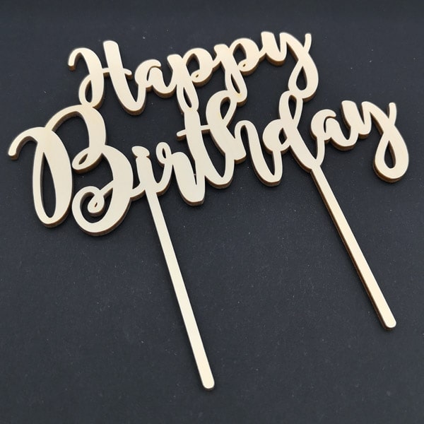 Cake Topper Happy Birthday