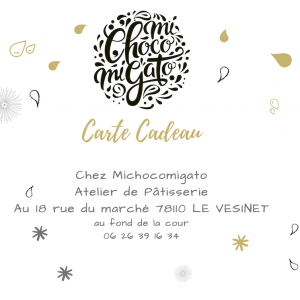 CARTE CADEAU pour un cours de pâtisserie Duo couple
